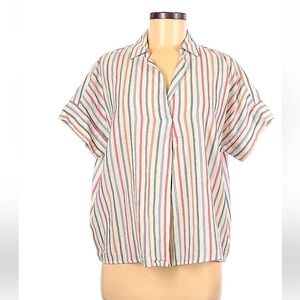 Madewell Stripped Short Sleeve Shirt